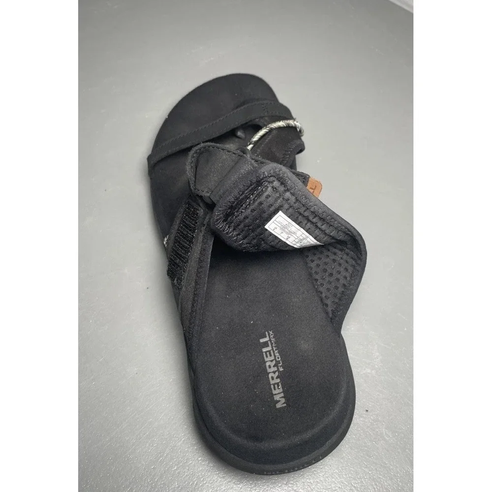 MERRELL Terran 4 Post Wrap Black Slide Sandals Women's Size 9